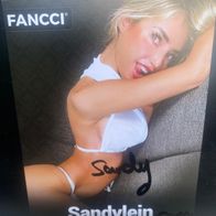 Autogrammkarte Erotik-Star Sandylein - Original - Signiert - sehr gut