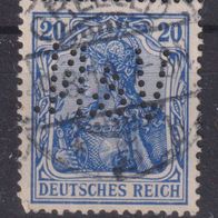 Deutsches Reich 87 II O Perfin #063391