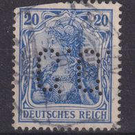 Deutsches Reich 87 II O Perfin #063399