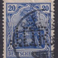 Deutsches Reich 87 II O Perfin #063401