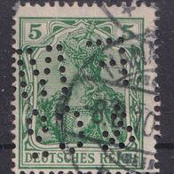 Deutsches Reich 85 II O Perfin #063407