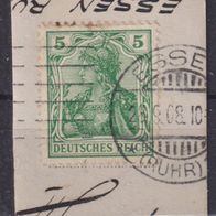 Deutsches Reich 85 II Briefstück O #063413