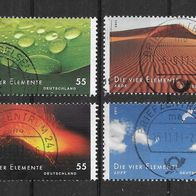 B01) BRD/Bund 2011 Die vier Elemente Mi. Nr. 2852/55 kpl. Satz gestempelt