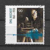 B09) BRD/Bund 2011 Emil Wiechert Mi. Nr. 2897 gestempelt