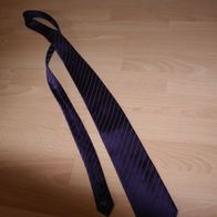 Herren-Krawatte "TCM" lila violett, Seide