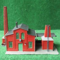 Modellbau Gebäude Auhagen 12244 Spur H0 TT Gaswerk fertig gebaut Modelleisenbahn