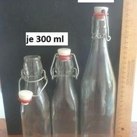 Bügelflaschen 3er Set