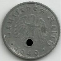5 Reichspfennig Münze von 1940 „F“ 2. Weltkrieg Deutsches Reich
