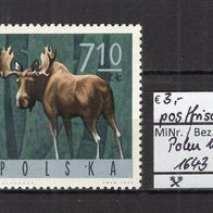 Polen 1965 Tiere des Waldes MiNr. 1643 postfrisch