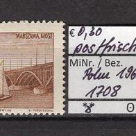 Polen 1966 Freimarken: Tourismus MiNr. 1708 postfrisch