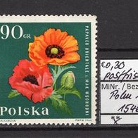 Polen 1964 Gartenblumen (I) MiNr. 1546 postfrisch