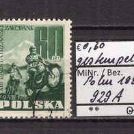 Polen 1955 13. Internationales Motorrad-Bergrennen MiNr. 929 A gestempelt
