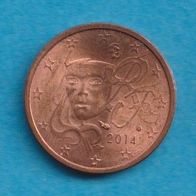 Frankreich 2 Cent 2014