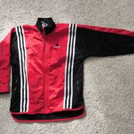Adidas Sportjacke Trainingsjacke Gr. 140 rot schwarz