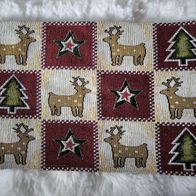 2 Unterlagen Deckchen mit Hirsch, Tannenbaum, Stern