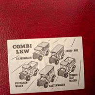 Ü - Ei Beipackzettel Combi LKW 1986 No 791