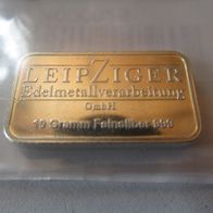 Silberbarren Leipziger Edelmetallverarbeitung,10g 999 Silber