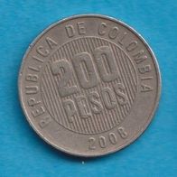 Kolumbien 200 Pesos 2008