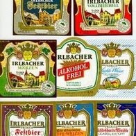ALT ! Bieretiketten Schlossbrauerei Irlbach Lkr. Straubing-Bogen