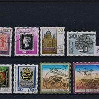 3647 - DDR Briefmarken Michel Nr.3302,3311,3312,3329,3330,3359,3360 gest Jahrg 1990