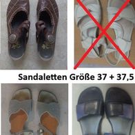 Sandaletten verschiedene Größe 37 und 37,5