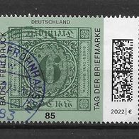 A163) BRD/ Bund 2022 Tag der Briefmarke Mi. Nr. 3719 gestempelt