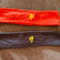 2 Ninjago Stirnbänder, dunkelblau+rot, Klett, Gr. 158/164, neuwertig