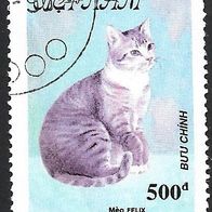 Vietnam Sondermarke " Katzen " Michelnr.2163 o