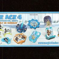 Kinder Joy Beipackzettel Ice Age 4 Spielzeug NV 259