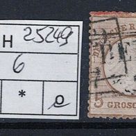 Los H25249: Deutsches Reich Mi. 6, gest