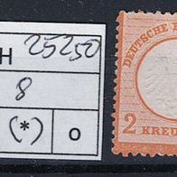 Los H25250: Deutsches Reich Mi. 8 ( * )