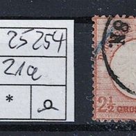 Los H25254: Deutsches Reich Mi. 21 a, gest