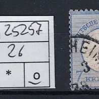 Los H25257: Deutsches Reich Mi. 26, gest