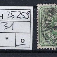 Los H25259: Deutsches Reich Mi. 31, gest