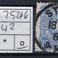 Los H25266: Deutsches Reich Mi. 42, gest