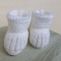 Baby Boots Schuhe 0 - 3 Monate gestrickt Neu