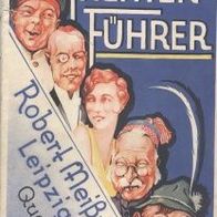 Kleiner Katalog " Meissner´s " Theater-Führer von 1929/30