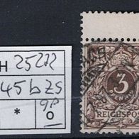 Los H25272: Deutsches Reich Mi. 45 b ZS, gest, gepr