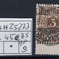 Los H25273: Deutsches Reich Mi. 45 e ZS, gest, gepr