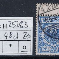 Los H25283: Deutsches Reich Mi. 48 d ZS, gest