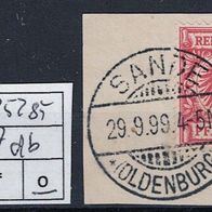 Los H25285: Deutsches Reich Mi. 47 db, gest. BST