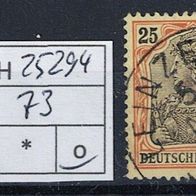 Los H25294: Deutsches Reich Mi. 73, gest