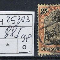 Los H25302: Deutsches Reich Mi. 86, gest. BST