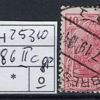 Los H25310: Deutsches Reich Mi. 86 II c, gest, gepr