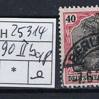 Los H25314: Deutsches Reich Mi. 90 II b, gest, gepr