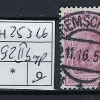 Los H25316: Deutsches Reich Mi. 92 II b, gest, gepr