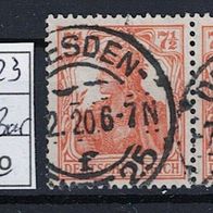 Los H25323: Deutsches Reich Mi. 99 b, gest. Paar "DRESDEN"