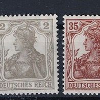 Los H25324: Deutsches Reich Mi. 102/04 * *