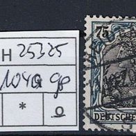 Los H25325: Deutsches Reich Mi. 104 a, gest., gepr. INFLA