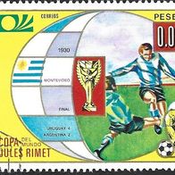 Äquatorialguinea Sondermarke " Fussbalweltmeisterschaft 1974 " Michelnr. 275 o